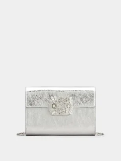 Roger Vivier Efflorescence Mini Clutch in leather Online