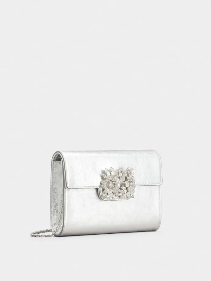 Roger Vivier Efflorescence Mini Clutch in leather Online