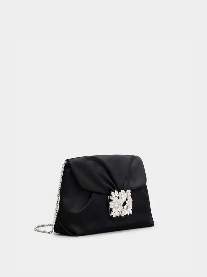 Roger Vivier Efflorescence Mini Clutch in satin Online