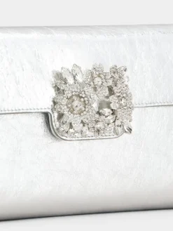 Roger Vivier Efflorescence Mini Clutch in leather Online