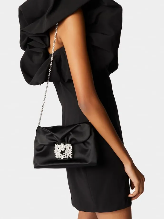 Roger Vivier Efflorescence Mini Clutch in satin Online