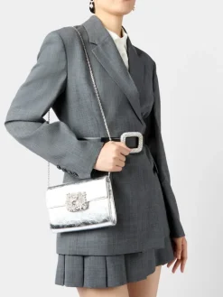 Roger Vivier Efflorescence Mini Clutch in leather Online