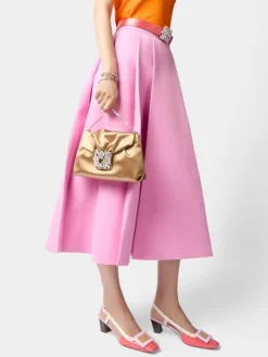 Roger Vivier Efflorescence Mini Clutch in satin Clearance