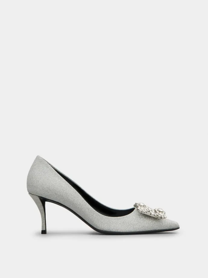 Roger Vivier Efflorescence Pumps in glitter Discount