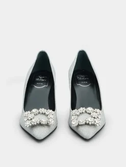 Roger Vivier Efflorescence Pumps in glitter Discount