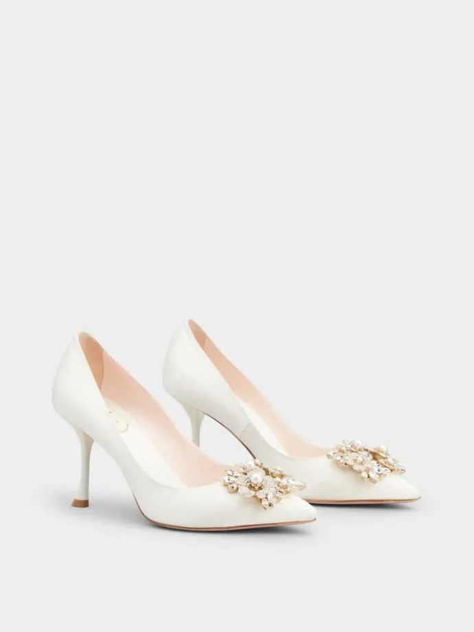 Roger Vivier Efflorescence Pumps in satin Best