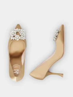 Roger Vivier Efflorescence Pumps in satin New