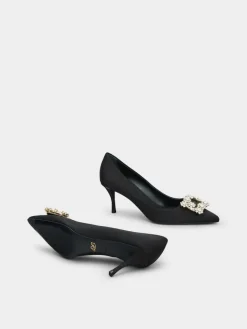 Roger Vivier Efflorescence Pumps in satin Hot