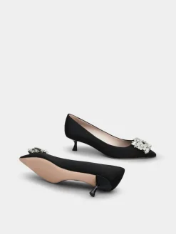 Roger Vivier Efflorescence Pumps in satin Hot