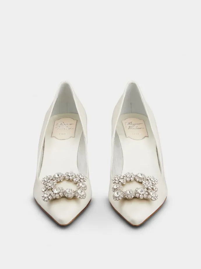 Roger Vivier Efflorescence Pumps in satin Best