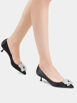Roger Vivier Efflorescence Pumps in satin Hot
