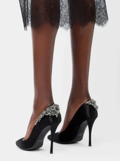 Roger Vivier Efflorescence Pumps in satin Best