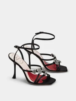 Roger Vivier Efflorescence Sandals in satin Sale