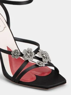 Roger Vivier Efflorescence Sandals in satin Sale