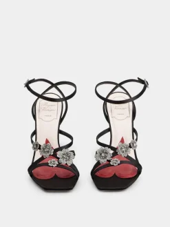 Roger Vivier Efflorescence Sandals in satin Sale