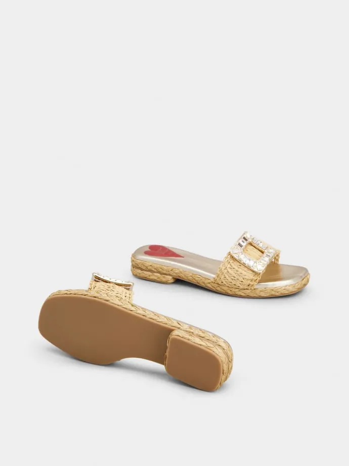 Roger Vivier Espadrilles Mules in raffia Sale