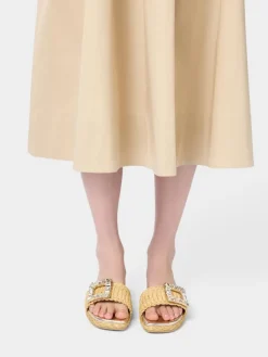 Roger Vivier Espadrilles Mules in raffia Sale