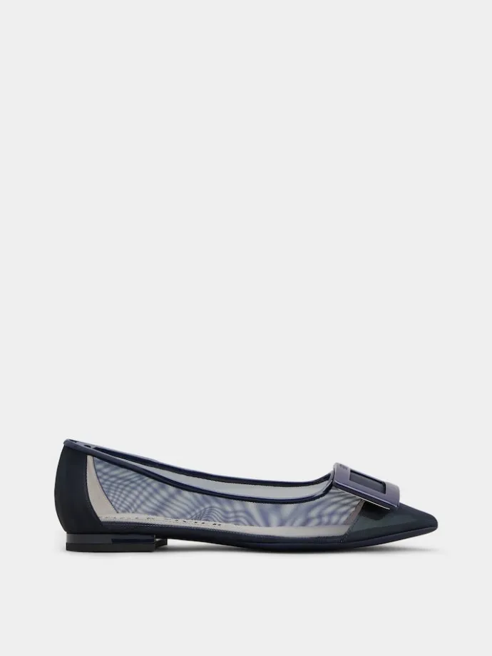 Roger Vivier Gommettine Ballerinas in mesh fabric Fashion