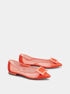 Roger Vivier Gommettine Ballerinas in mesh fabric Hot