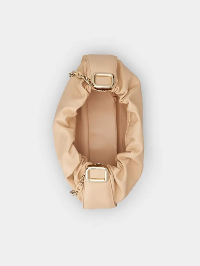 Roger Vivier Hobo Viv' Choc Royal Medium Bag in leather Hot