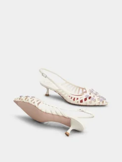 Roger Vivier I Love Slingback Pumps in leather Outlet