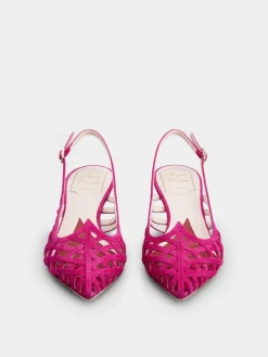 Roger Vivier I Love Slingback Pumps in suede Online