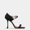 Roger Vivier I Love Vivier Daisy Strass Sandals in Satin Sale