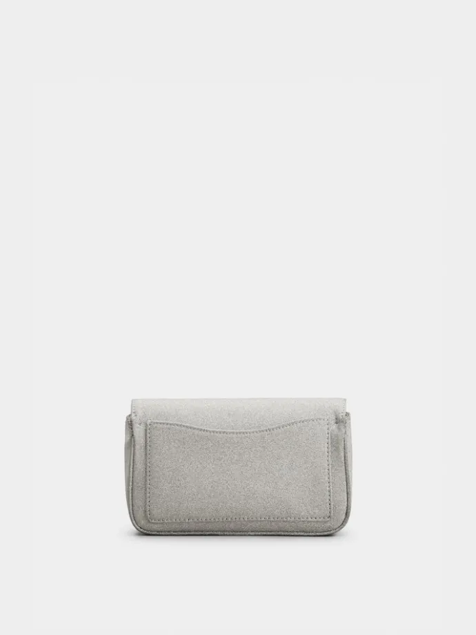 Roger Vivier Jeu de Fille Clutch in glitter Hot