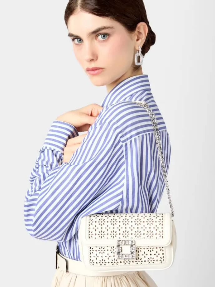 Roger Vivier Jeu de Fille Clutch in leather Sale