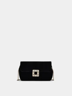 Roger Vivier Jeu de Fille Clutch in velvet Discount