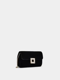 Roger Vivier Jeu de Fille Clutch in velvet Discount