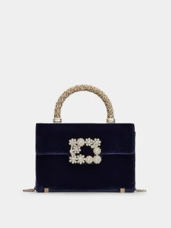 Roger Vivier Jewel Efflorescence Mini Bag in velvet Fashion