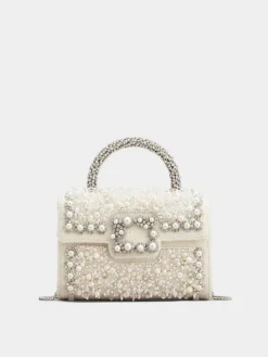 Roger Vivier Jewel Efflorescence Mini Bag in wool Clearance