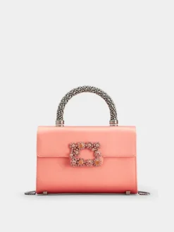 Roger Vivier Jewel Efflorescence Mini Bag in satin Outlet