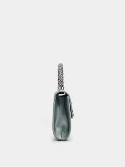 Roger Vivier Jewel Efflorescence Mini Bag in satin Clearance