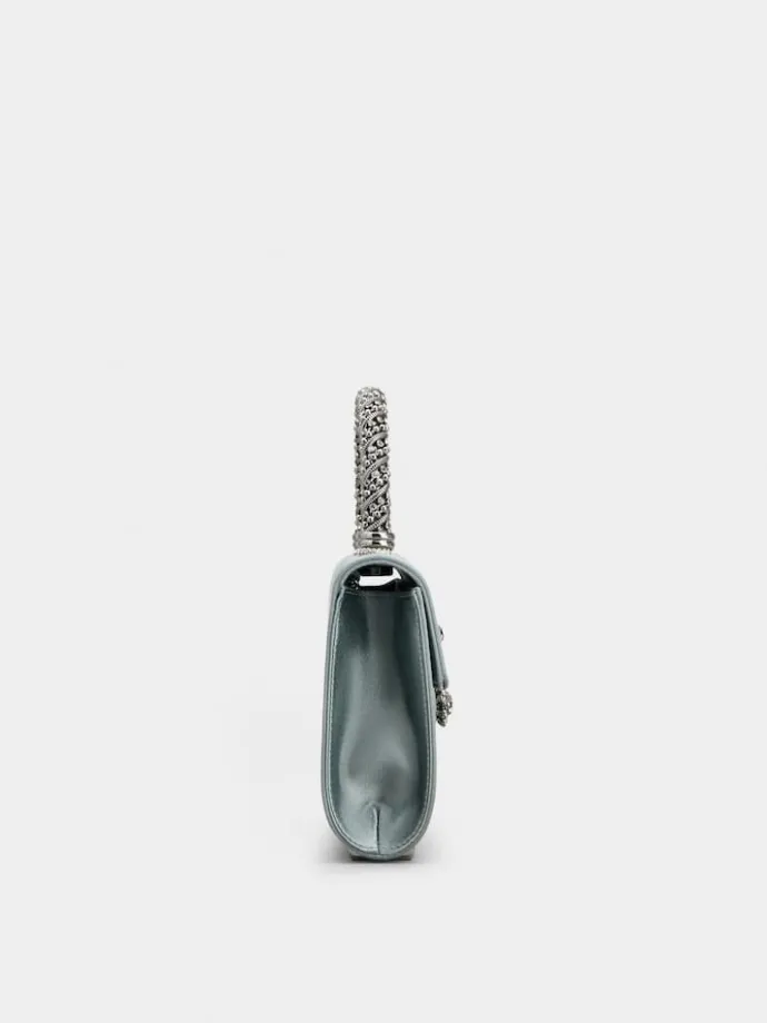 Roger Vivier Jewel Efflorescence Mini Bag in satin Clearance