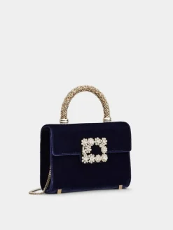 Roger Vivier Jewel Efflorescence Mini Bag in velvet Fashion