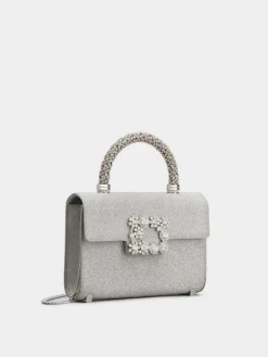 Roger Vivier Jewel Efflorescence Mini Bag in glitter New