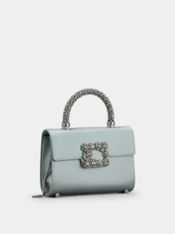 Roger Vivier Jewel Efflorescence Mini Bag in satin Clearance