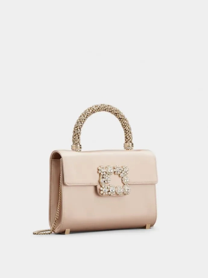 Roger Vivier Jewel Efflorescence Mini Bag in satin Sale