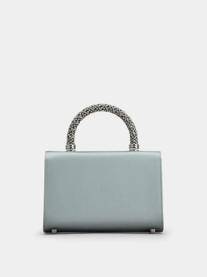 Roger Vivier Jewel Efflorescence Mini Bag in satin Clearance