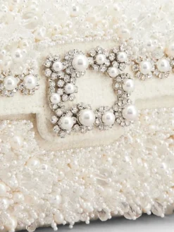 Roger Vivier Jewel Efflorescence Mini Bag in wool Clearance