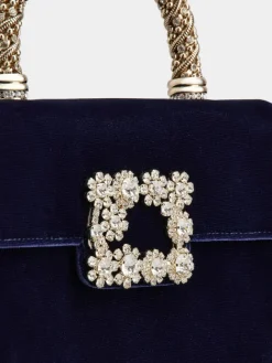 Roger Vivier Jewel Efflorescence Mini Bag in velvet Fashion
