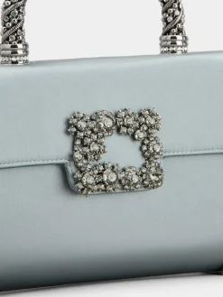 Roger Vivier Jewel Efflorescence Mini Bag in satin Clearance