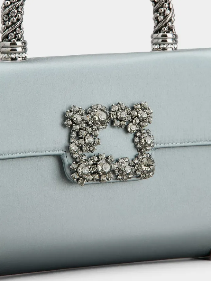 Roger Vivier Jewel Efflorescence Mini Bag in satin Clearance