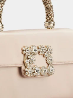 Roger Vivier Jewel Efflorescence Mini Bag in satin Sale