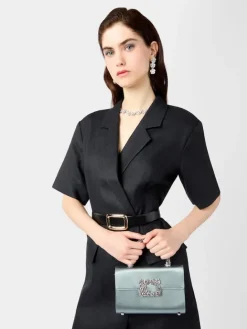 Roger Vivier Jewel Efflorescence Mini Bag in satin Clearance