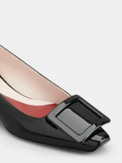 Roger Vivier Jewel Heel Ballerinas in patent leather New