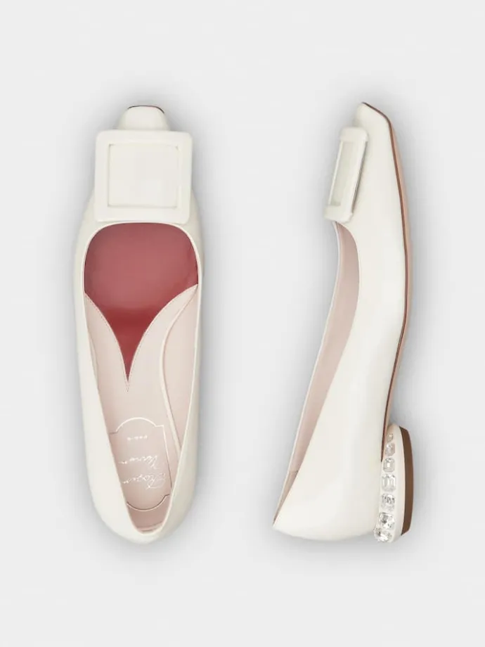 Roger Vivier Jewel Heel Ballerinas in patent leather Clearance