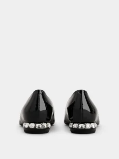 Roger Vivier Jewel Heel Ballerinas in patent leather New